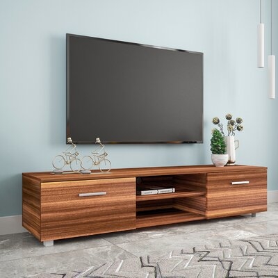 TV Stand Cabinet Media Console Shelves 3 Drawers With LED Light DIY Storage Furniture Home - Image 0