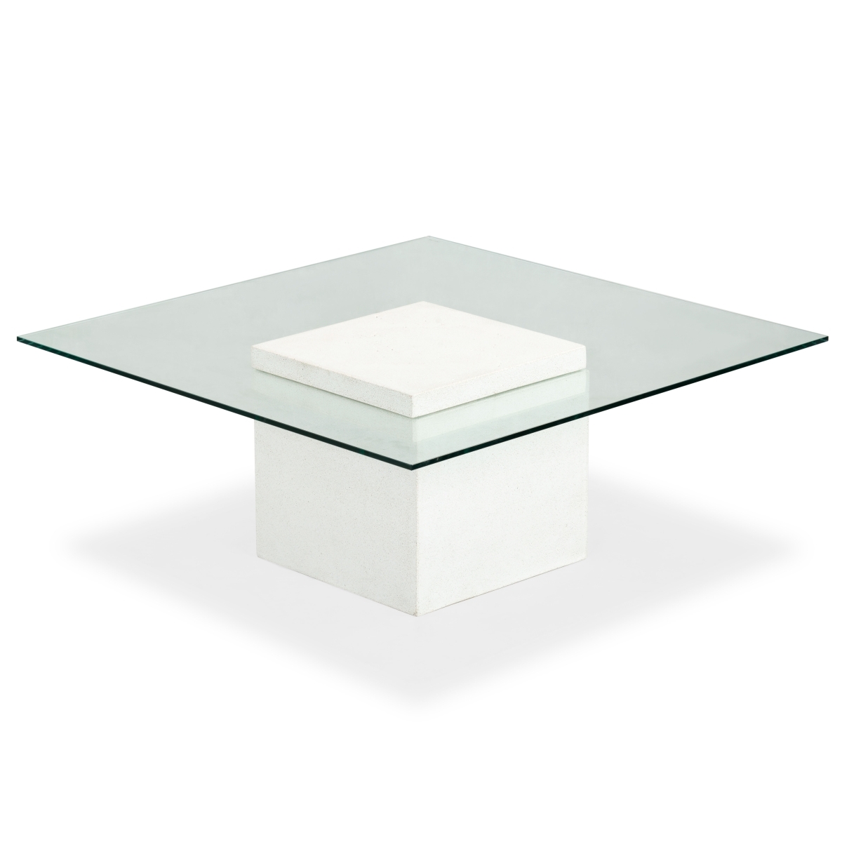 Sophibeth Concrete Coffee Table - Ivory/Clear - Image 6