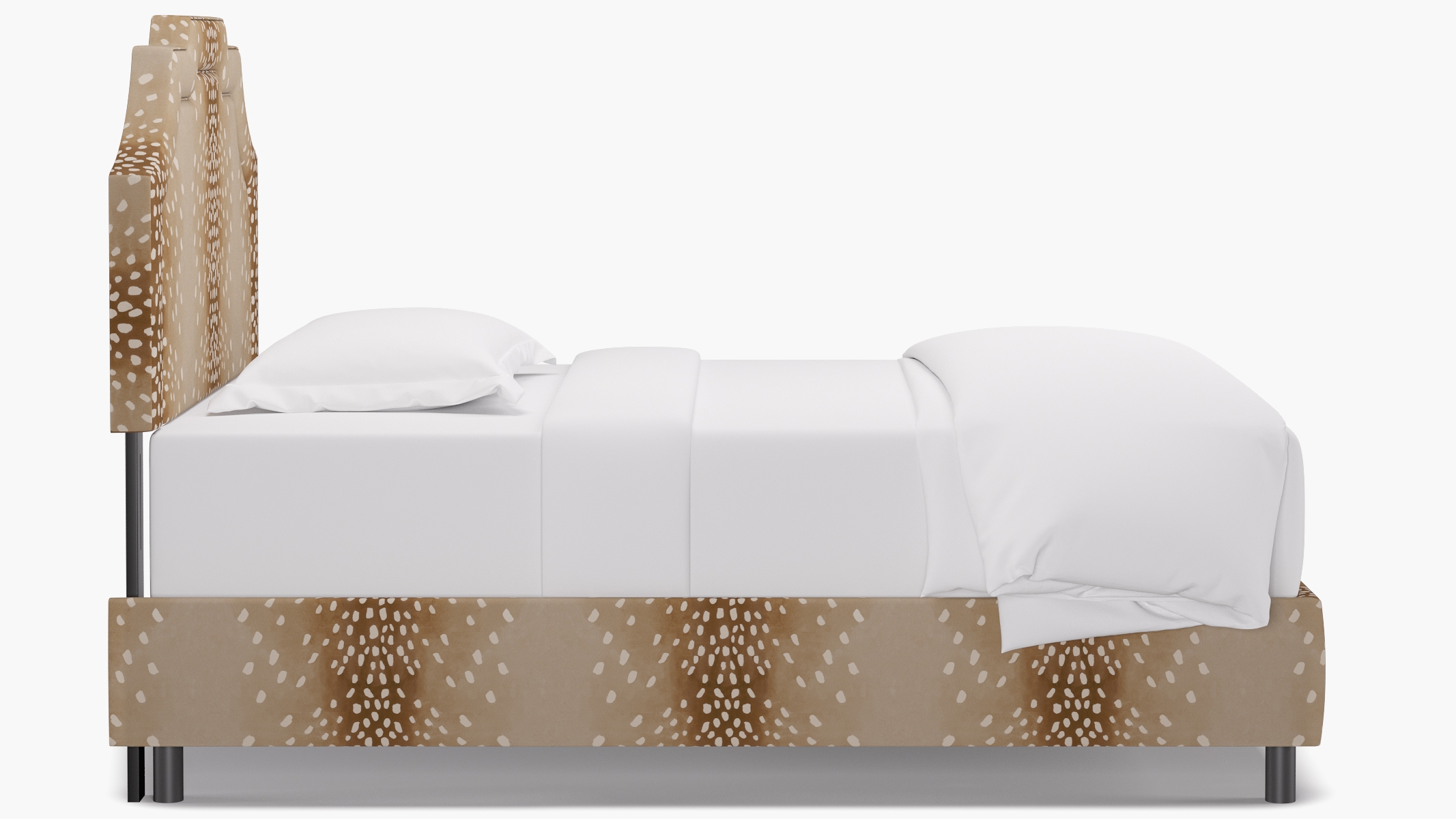 Art Deco Bed, Fawn, Full - Image 2