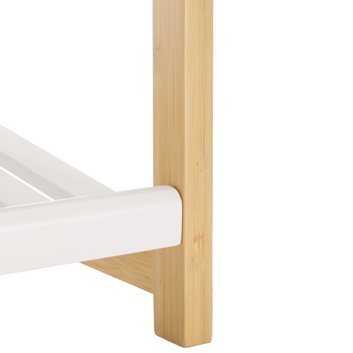 Wylie Shoe Rack - White / Natural - Safavieh - Image 3
