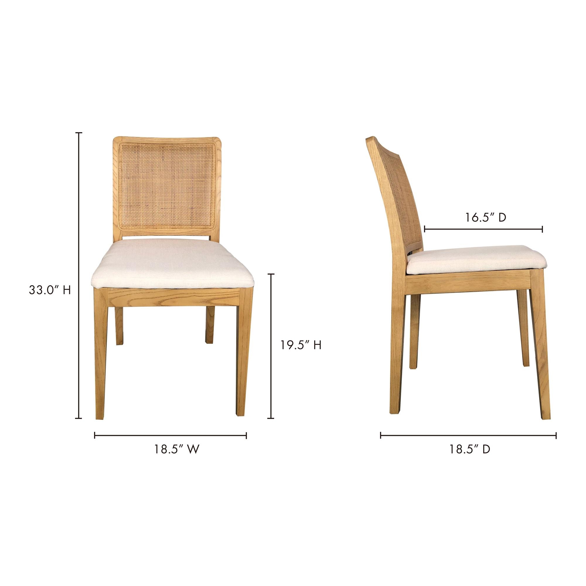 Orville Dining Chair Natural - Set Of Two - Image 8