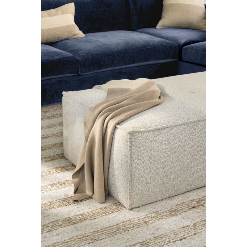Fireside Rectangle Upholstered Ottoman - Image 1