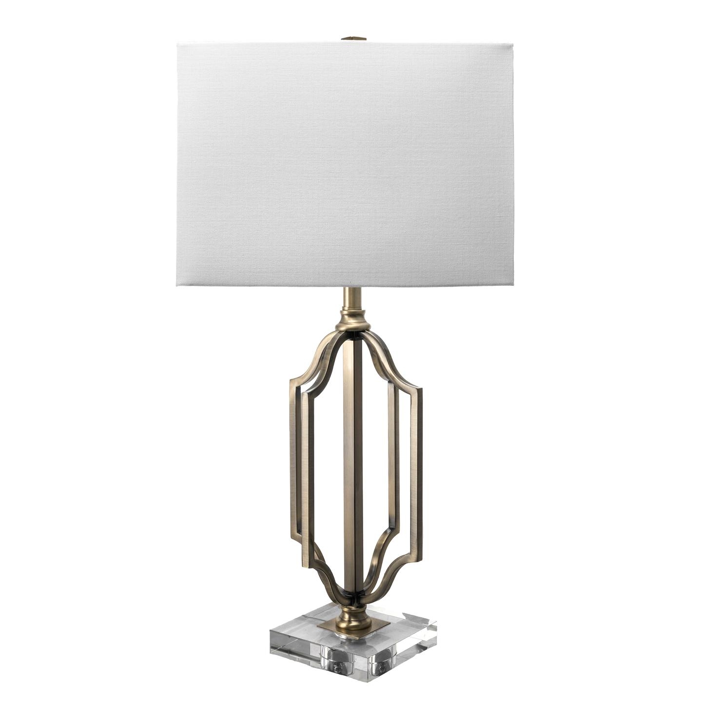 Irving 32" Brass Metal Table Lamp - Image 1