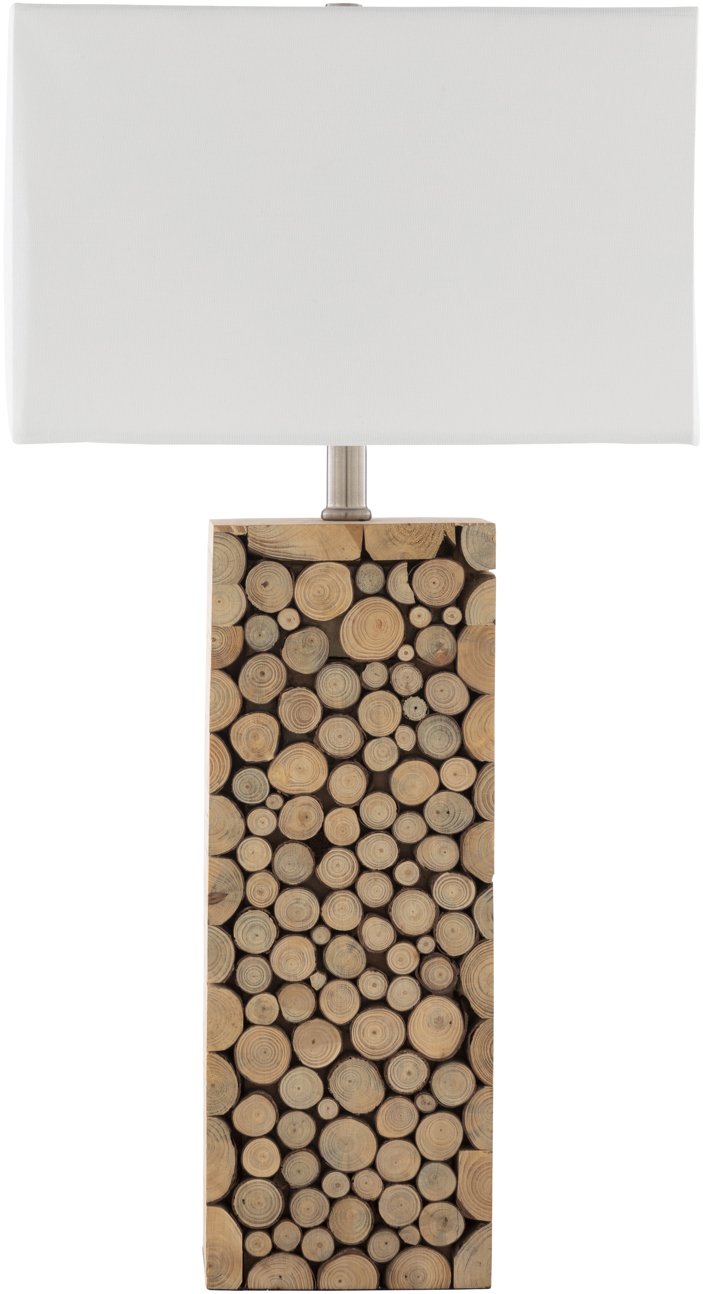 Oaklynn Wood Natural 27"H x 14"W x 14"D Accent Table Lamp - Image 0
