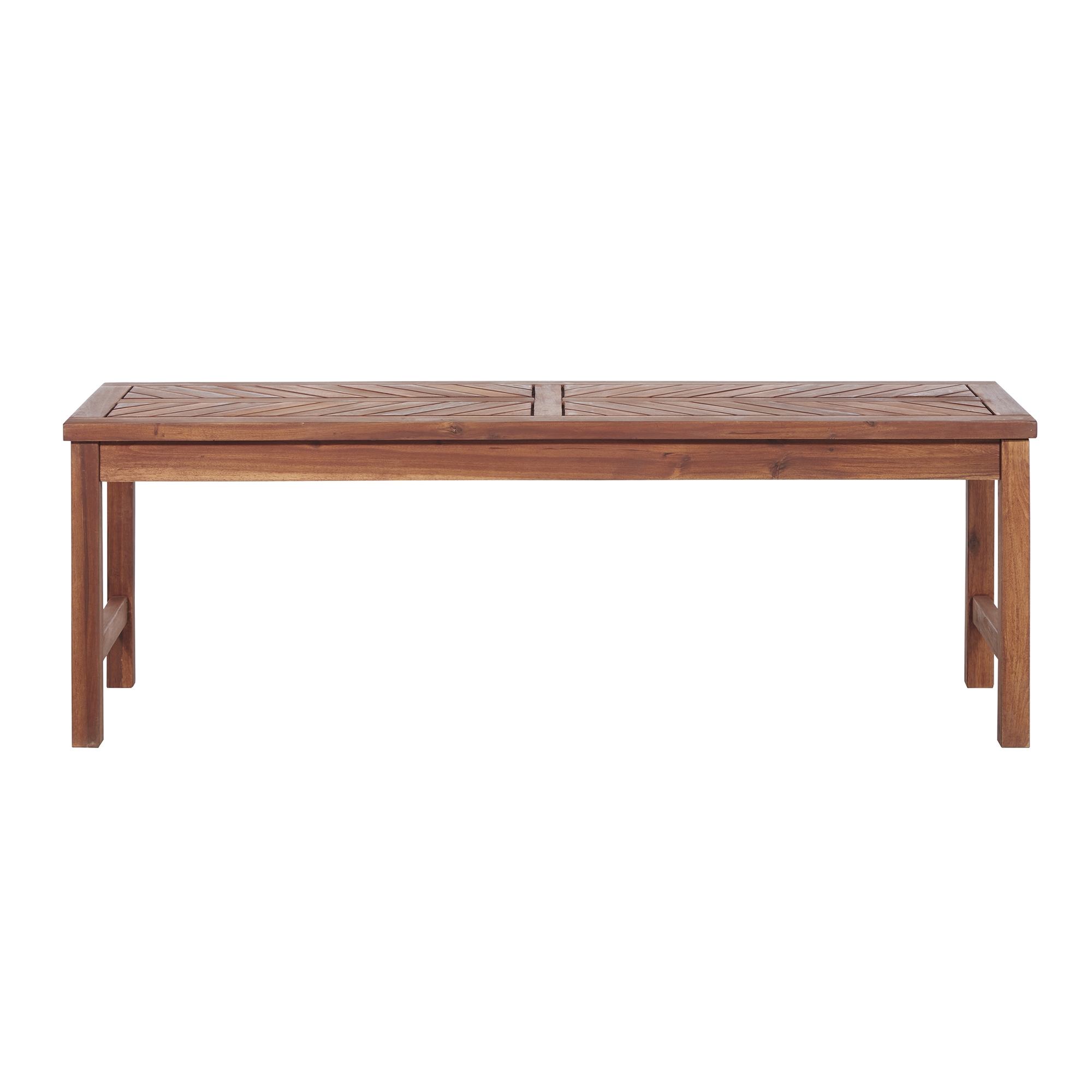 Vincent 53" Modern Patio Dining Bench - Brown - Image 1
