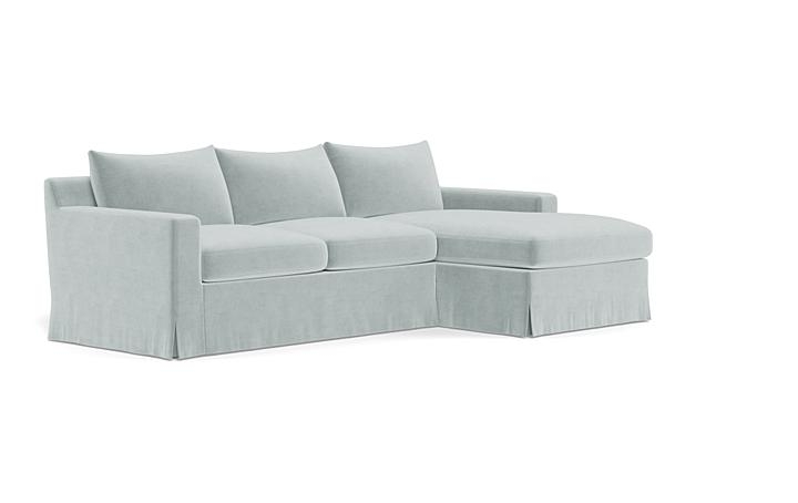 Sloan Slipcovered Right Chaise Sectional - Image 1