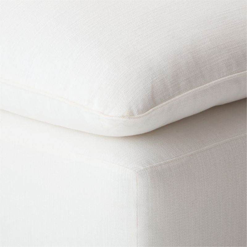 Lumis 5-Piece Modular L-Shaped White Performance Fabric Deep Depth Sectional Sofa - Image 5