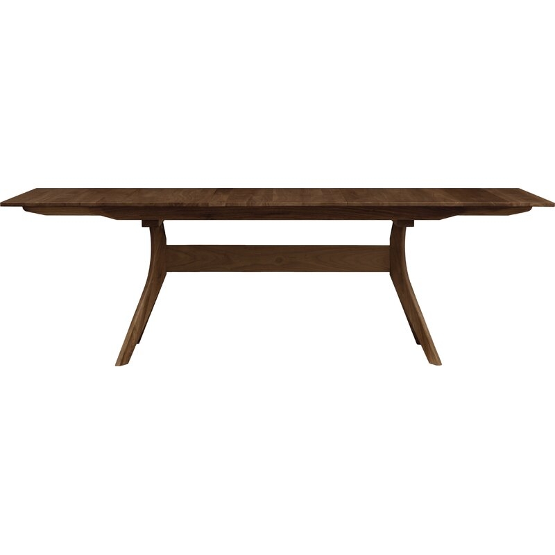 Copeland Furniture Audrey Extendable Butterfly Leaf Solid Wood Dining Table Color: Natural Walnut, Size: 30" H x 72" L x 42" W - Image 0