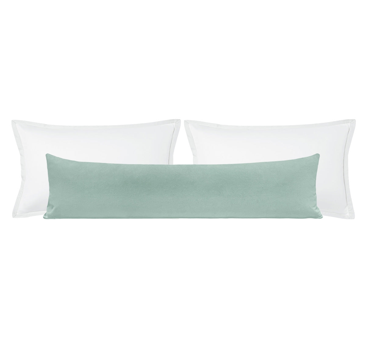 THE XL LUMBAR :: SIGNATURE VELVET // SPA BLUE - BY THE YARD - Image 0
