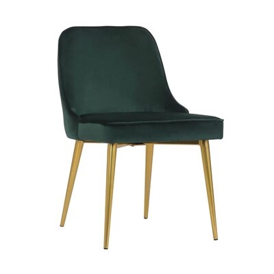Velvet Dining Chair With Gold Legs - Image 0