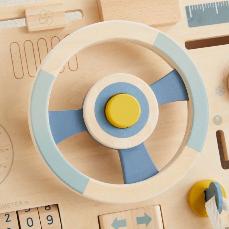 Wonder & Wise by Asweets Wooden Beep Beep Toddler Busy Board - Image 5