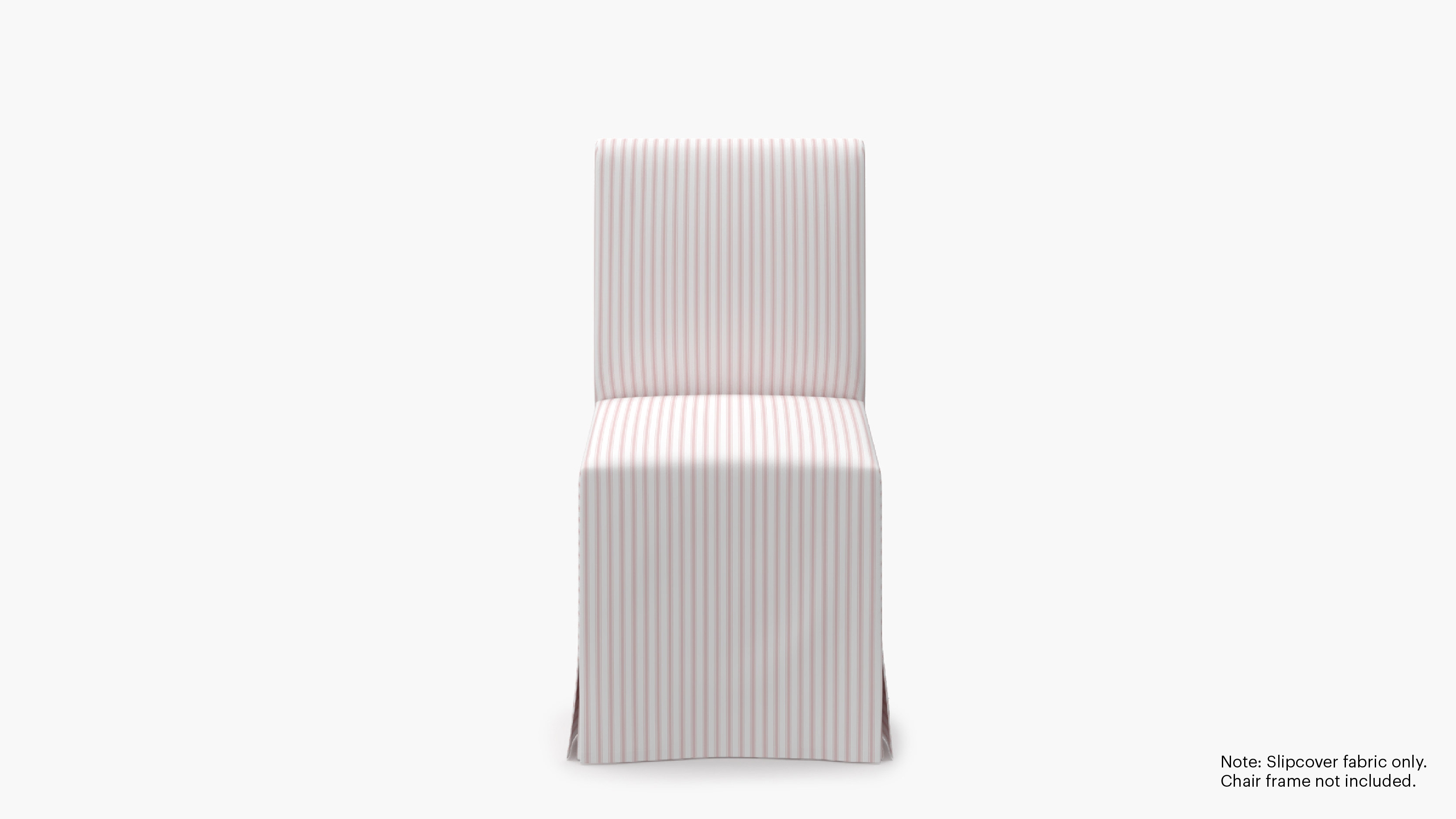 Slipcovered Signature Dining Chair - Cover Only, Pink Classic Ticking Stripe - Image 0