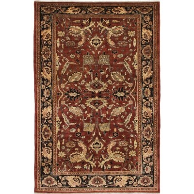 One-of-a-Kind Pryderi Hand-Knotted 1980s Hamadan Red 6'6" x 10' Wool Area Rug - Image 0
