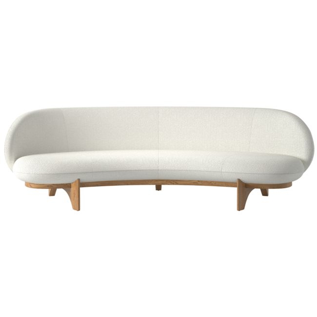 Newt 97" Curved Sofa Hartman Fondant - Image 0