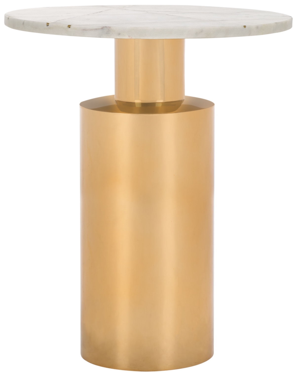 Capucine Side Table - Copper Marble / Copper - Safavieh - Image 0