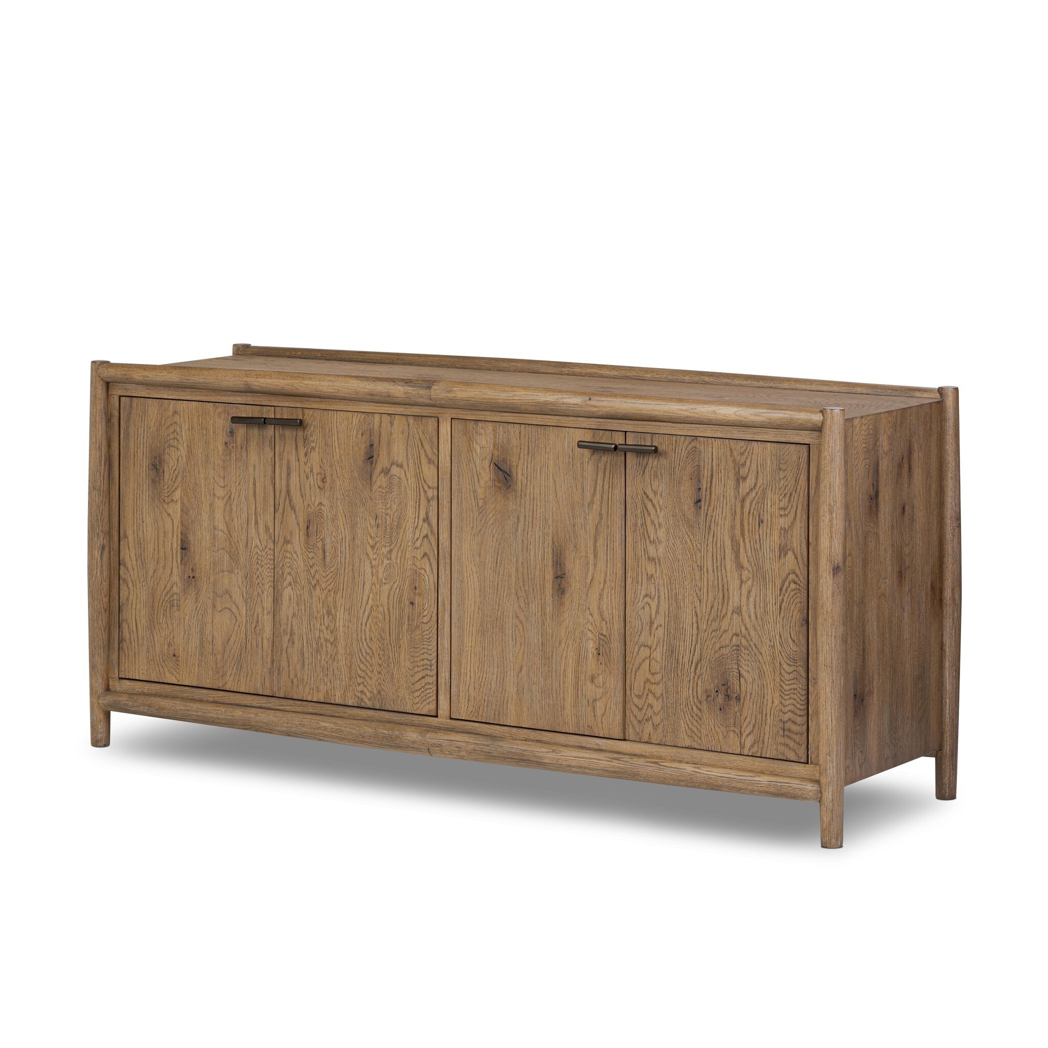 Glenview 4 Door Sideboard - Weathered Oak - Image 1