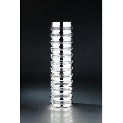 Earnhardt Silver 20.08" Indoor / Outdoo Glass Table vase - Image 0