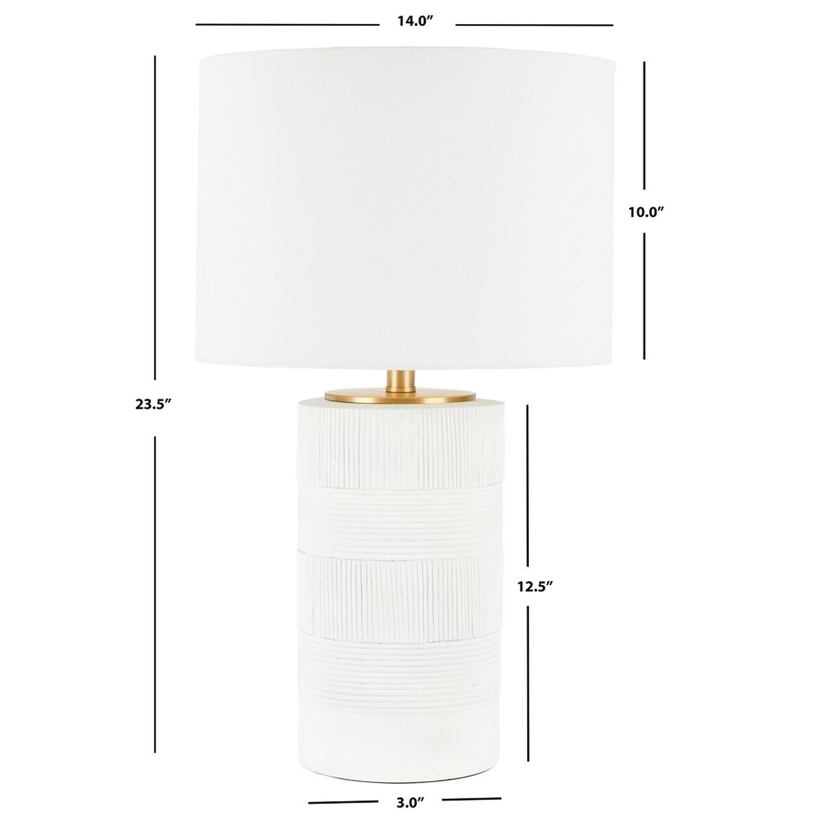 Weller 25" Table Lamp - White - Image 4