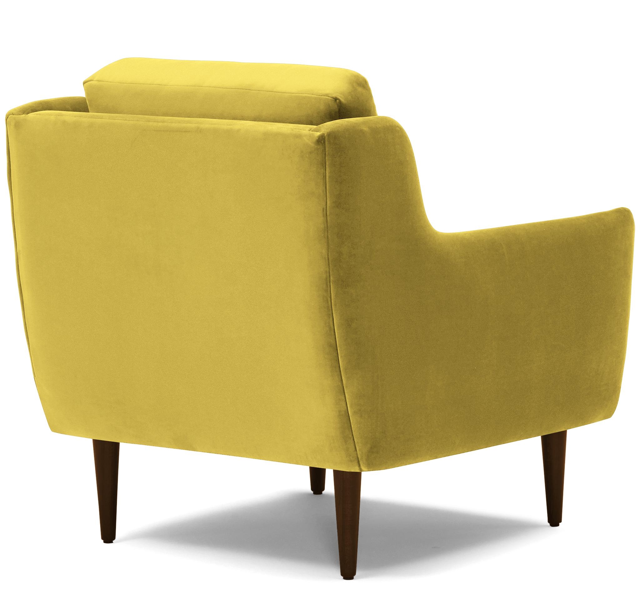 Yellow Bell Mid Century Modern Chair - Taylor Golden - Mocha - Image 3