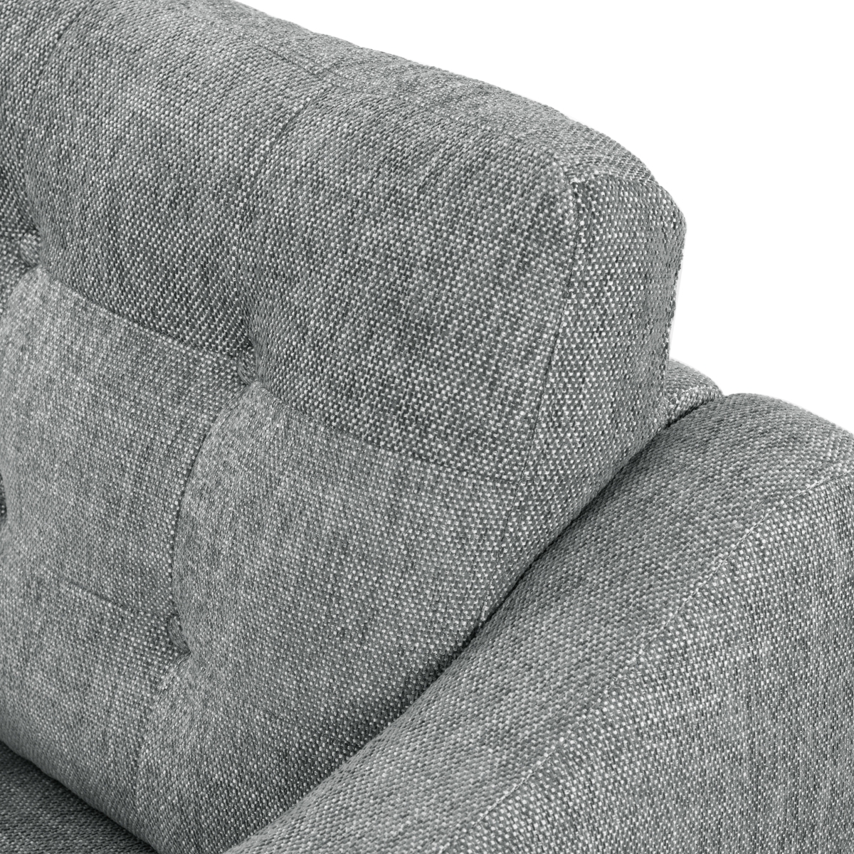 Nathaniel Tufted Back Accent Chair - Grey - Image 3