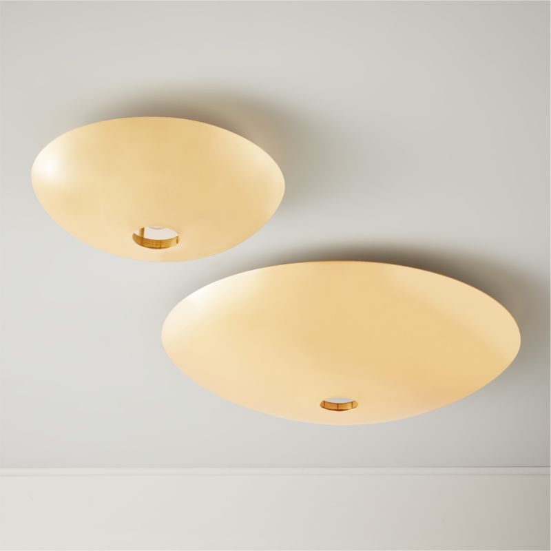 Auden Polished Brass Flush Mount Light 30" - Image 4