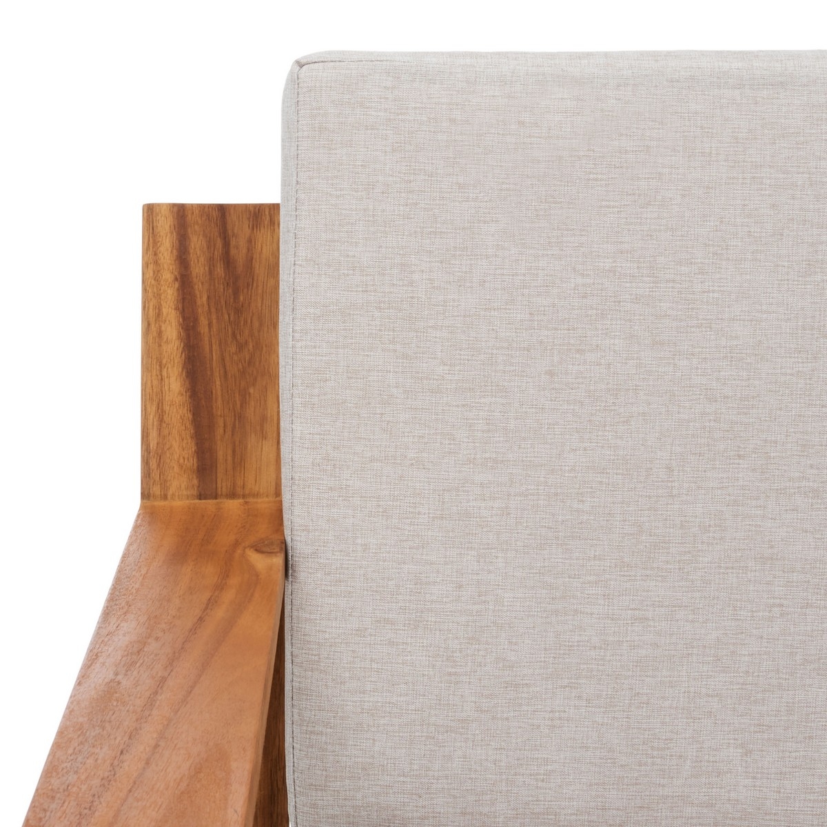 Catryn 4 Pc Outdoor Living Set - Natural/Light Grey - Safavieh - Image 2