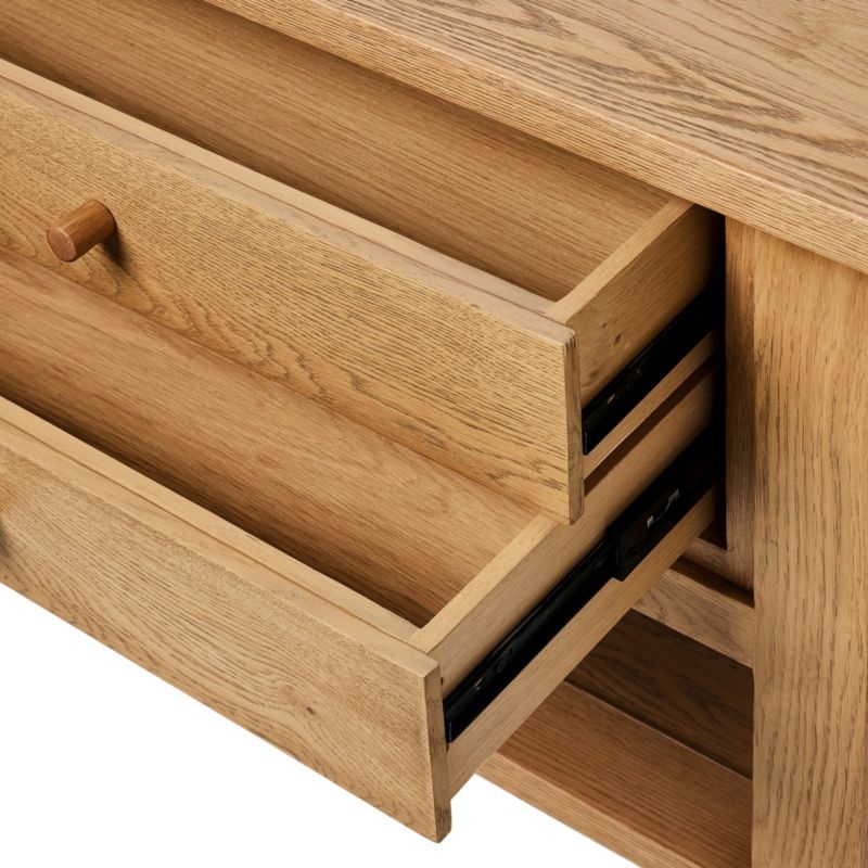 Millbrook 38" Natural Light Oak Nightstand - Image 1