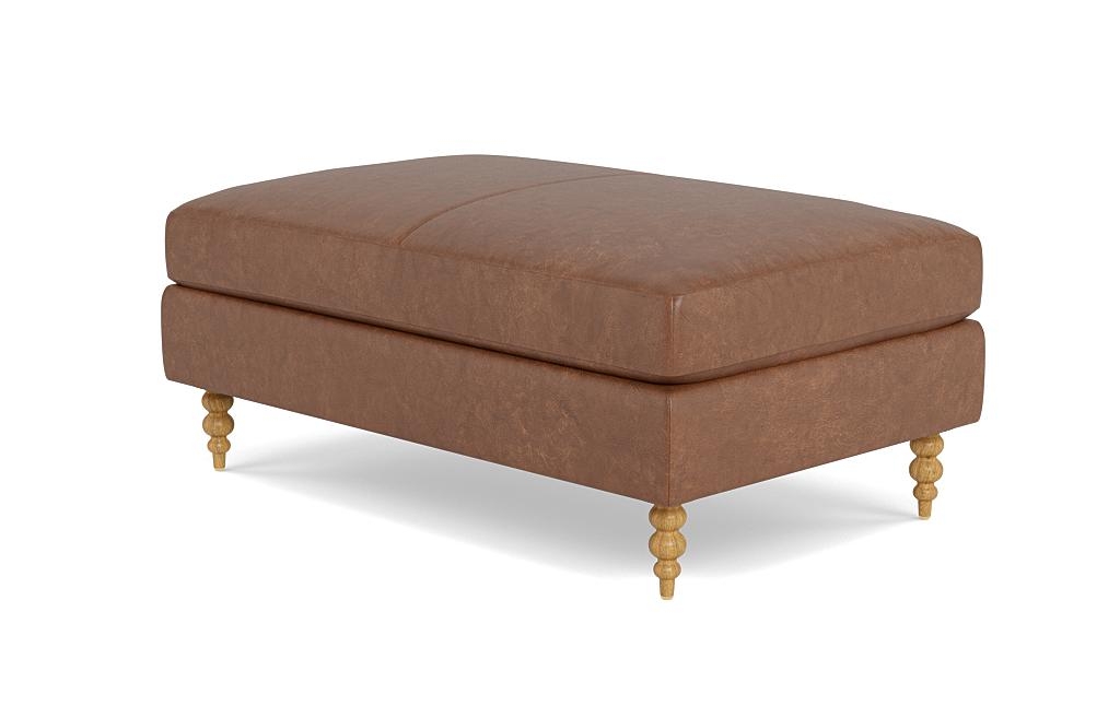 Sloan Leather Ottoman - Image 2