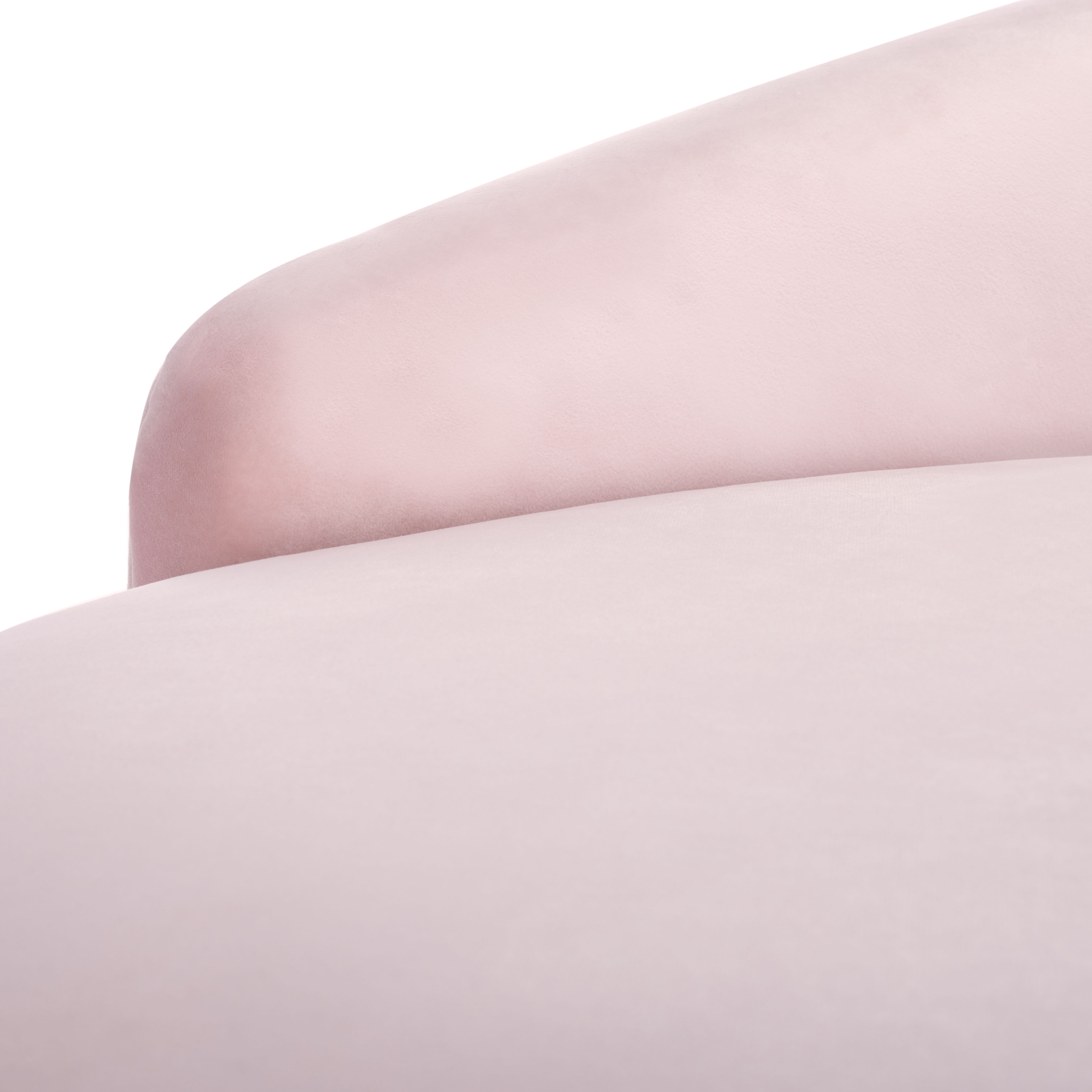 Evangeline Velvet Parisian Sofa - Pale Pink - Safavieh - Image 5