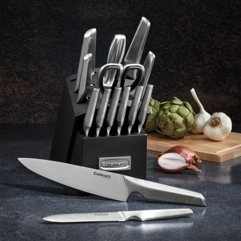 Cuisinart ® Elite 15-Piece Stainless Steel Knife Block Set - Image 1