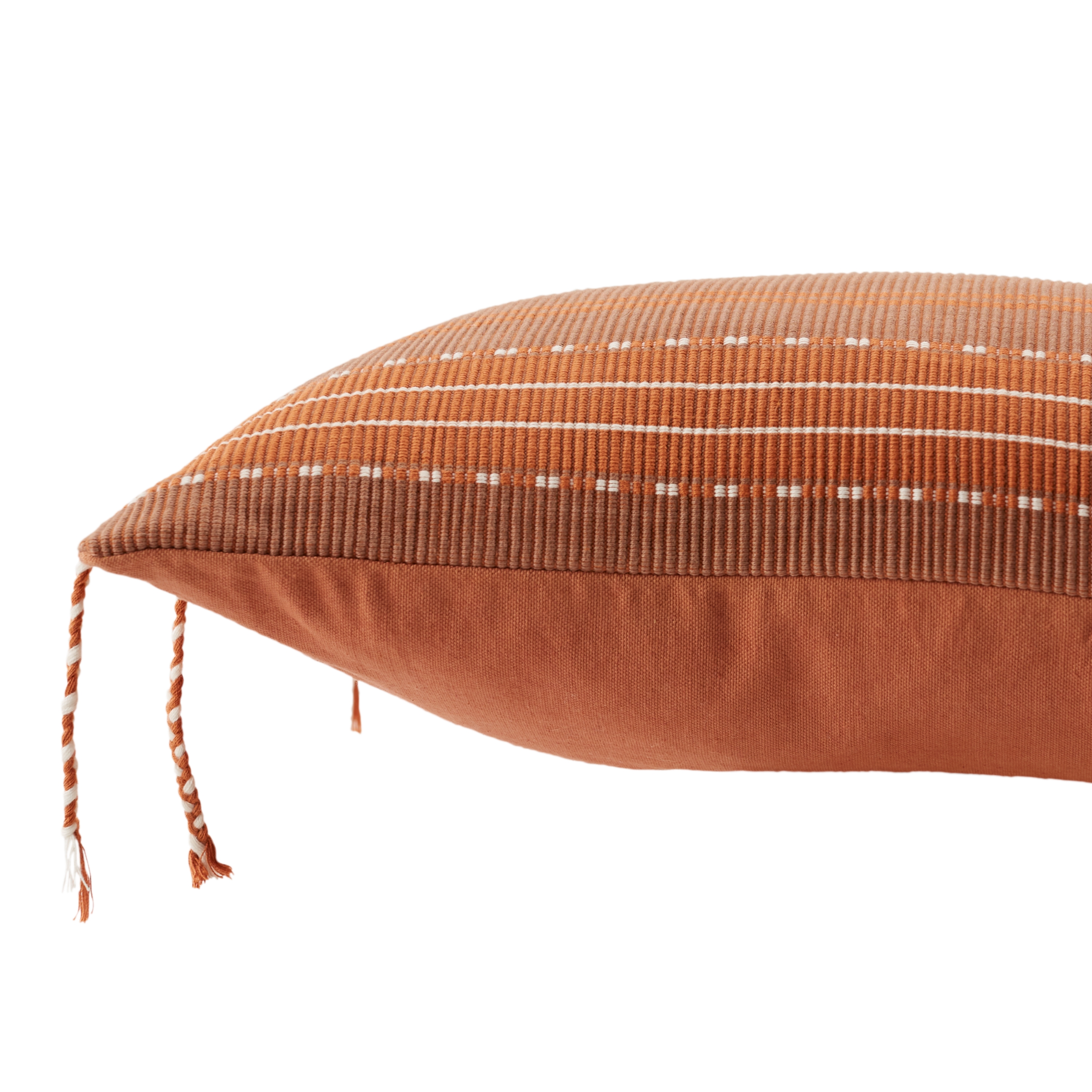 Bohdi Lumbar Pillow, Terracotta, 21" x 13" - Image 2