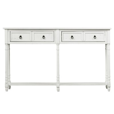 Console Table Sofa Table With Drawers Console Tables For Entryway With Drawers And Long Shelf Rectangular - Image 0
