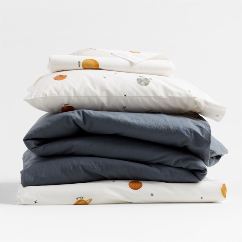 Stay Cool Outer Orbit 100% Organic Cotton Toddler Sheet Set - Image 2