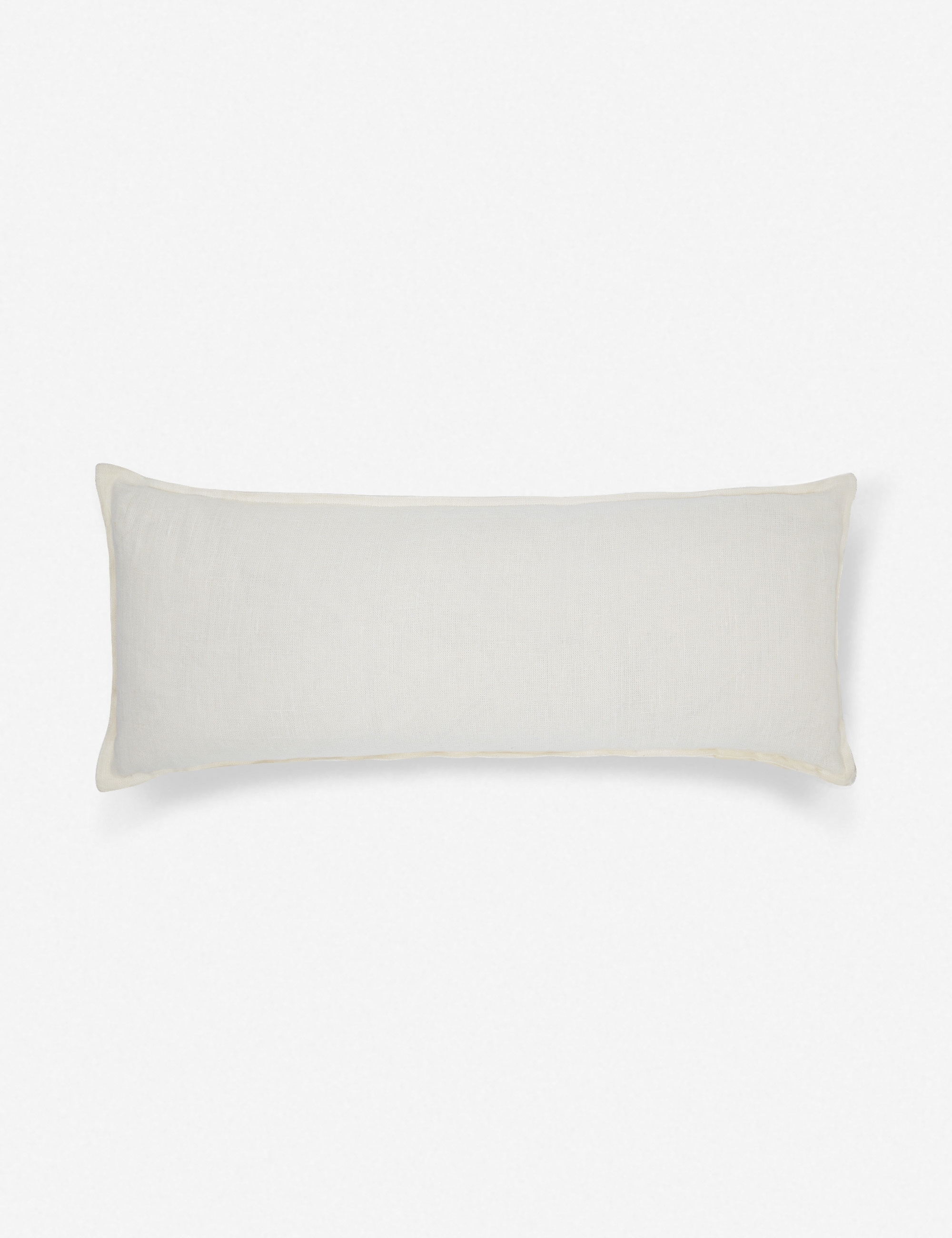 Arlo Linen Long Lumbar Pillow, Ivory - Image 0
