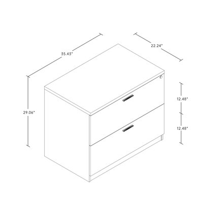 Raemon 2-Drawer Lateral Filing Cabinet - Image 0