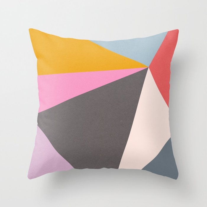 Abstract 09 Throw Pillow by Georgiana Paraschiv - Cover (16" x 16") With Pillow Insert - Indoor Pillow - Image 0