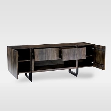 Modern Solid Wood + Iron Media Console - Image 3