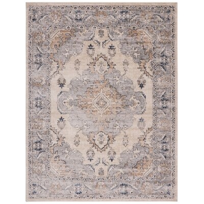 Oriental Beige/Gray Area Rug - Image 0