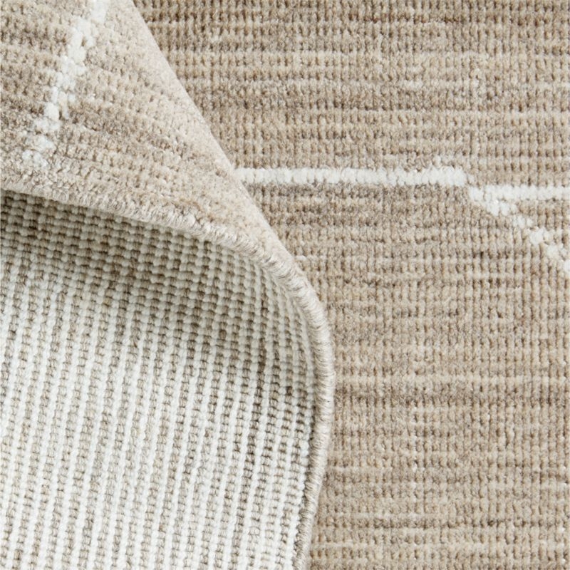 Teramo Performance Handwoven Abstract Dark Taupe Area Rug 6'x9' - Image 2