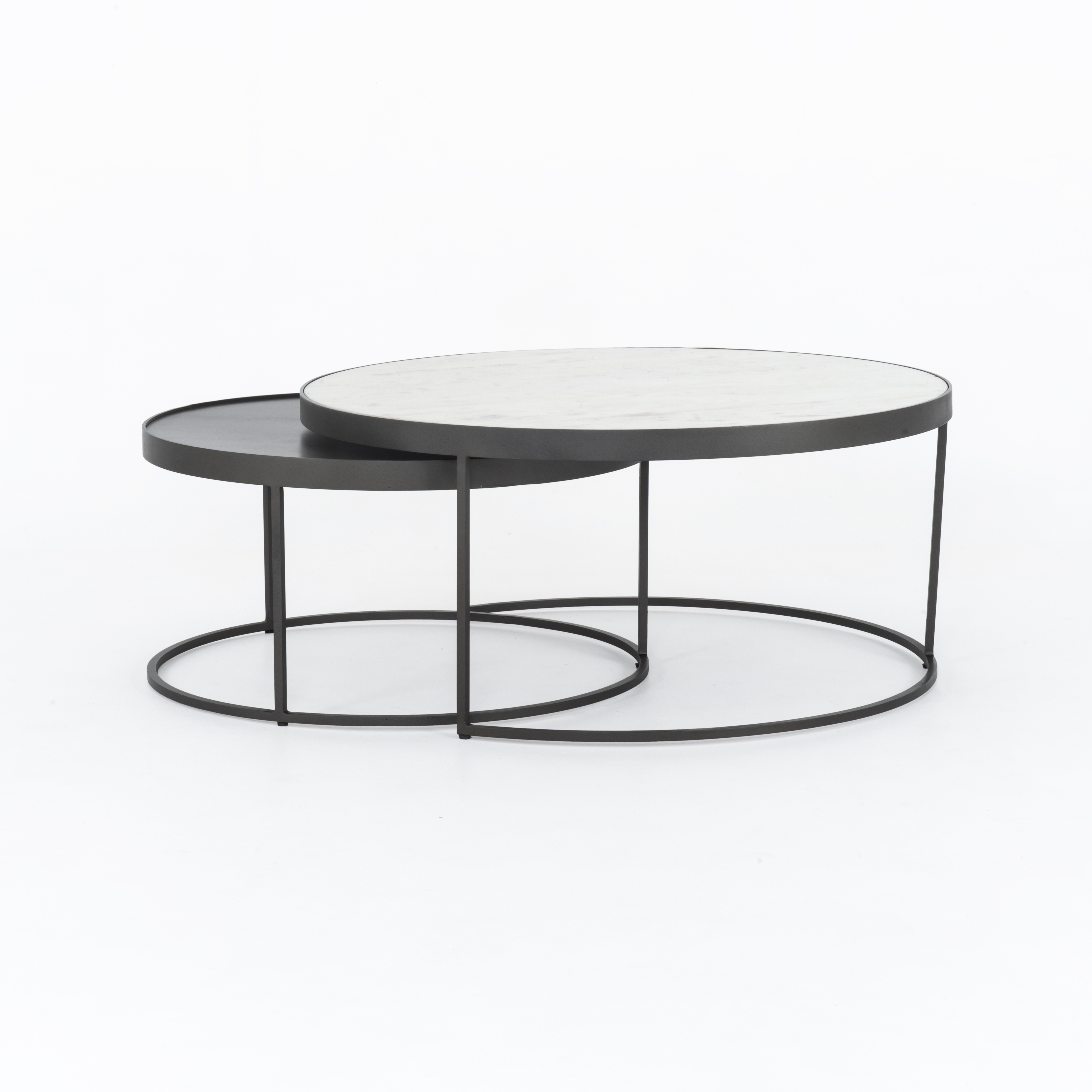 Evelyn Round Nesting Coffee Table - Image 3