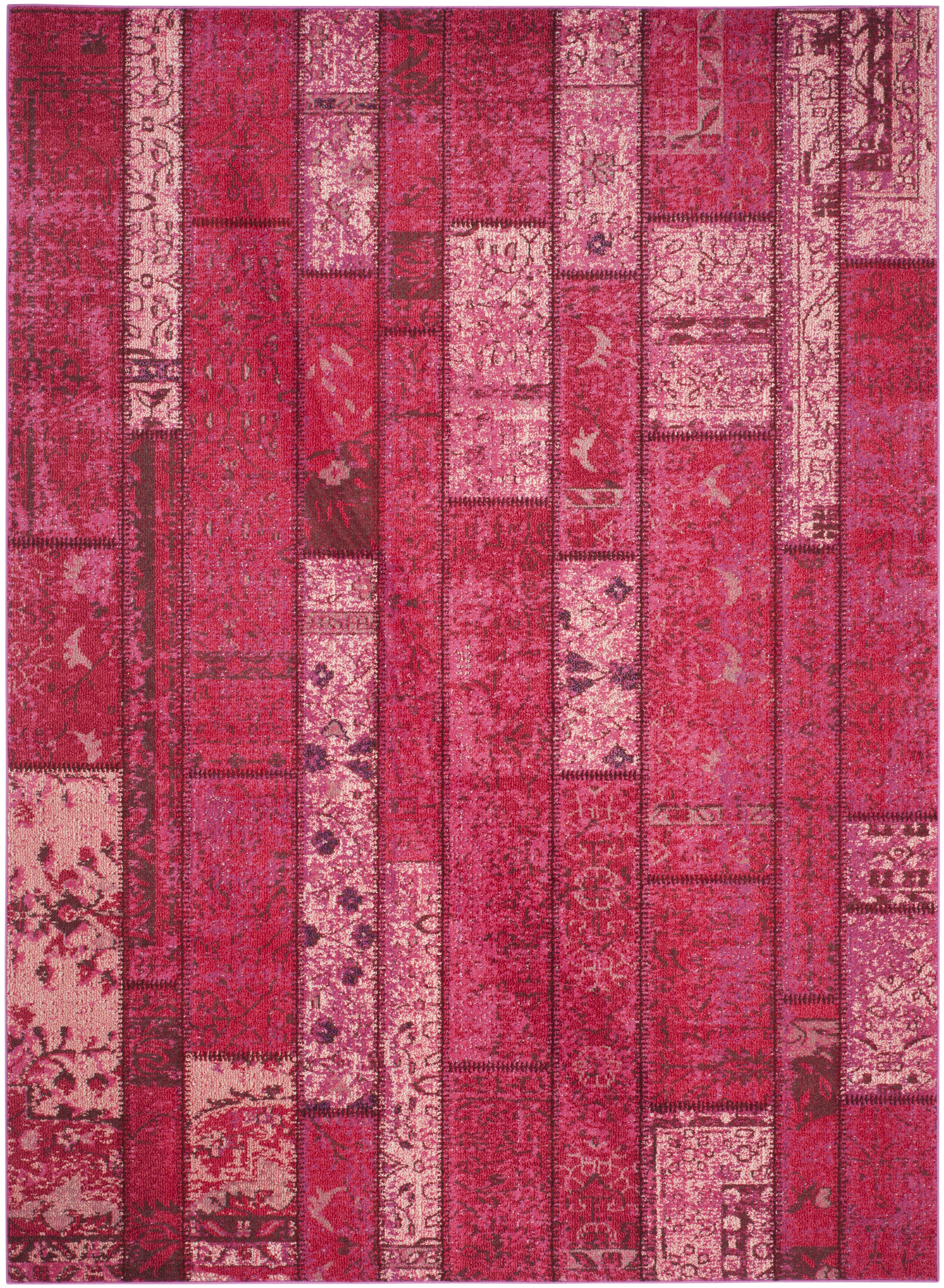 Arlo Home Woven Area Rug, MNC216D, Pink/Multi,  6' 7" X 9' 2" - Image 0