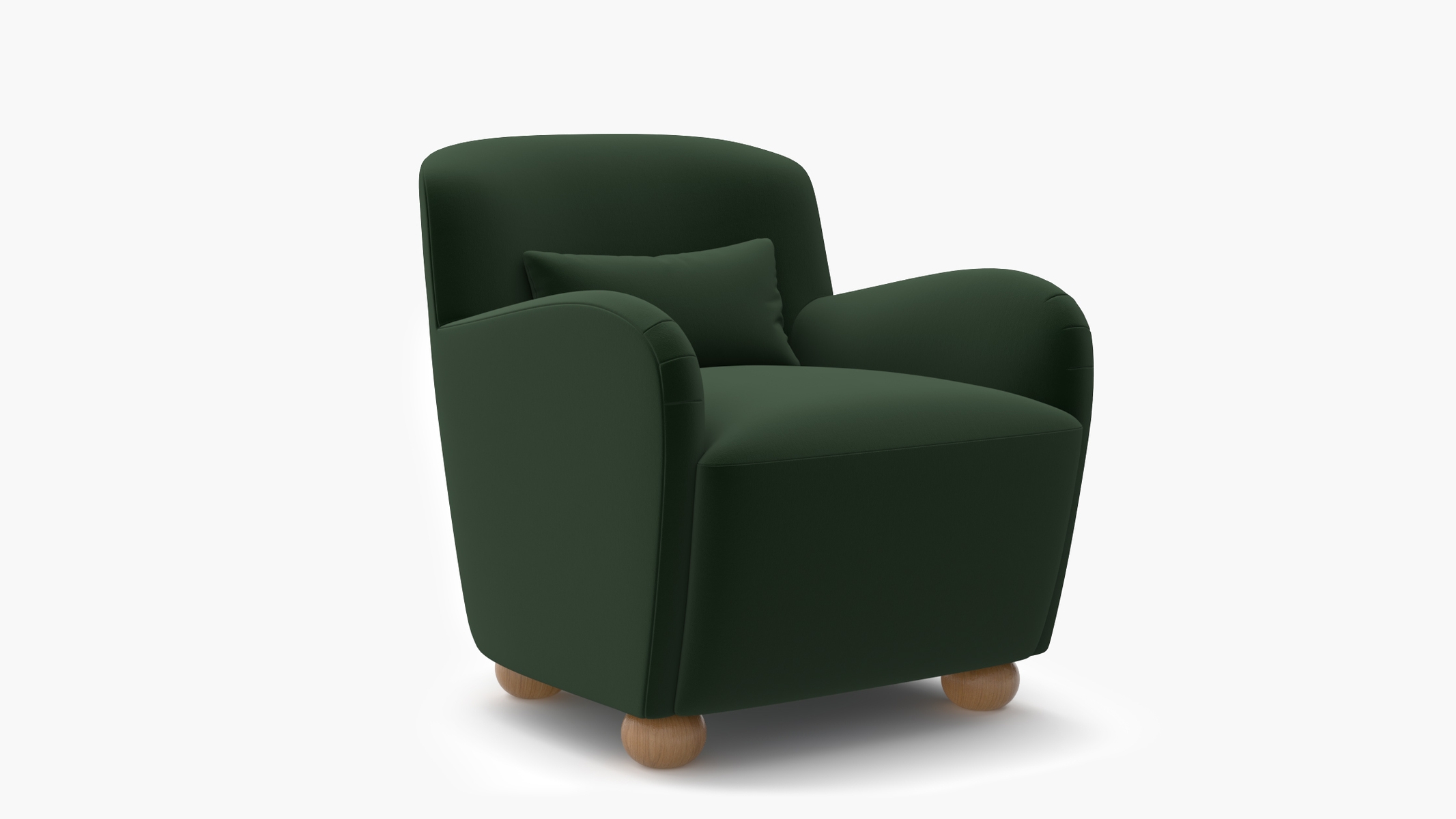 Club Chair, Essex Performance Velvet, Natural Bun Foot - Image 1