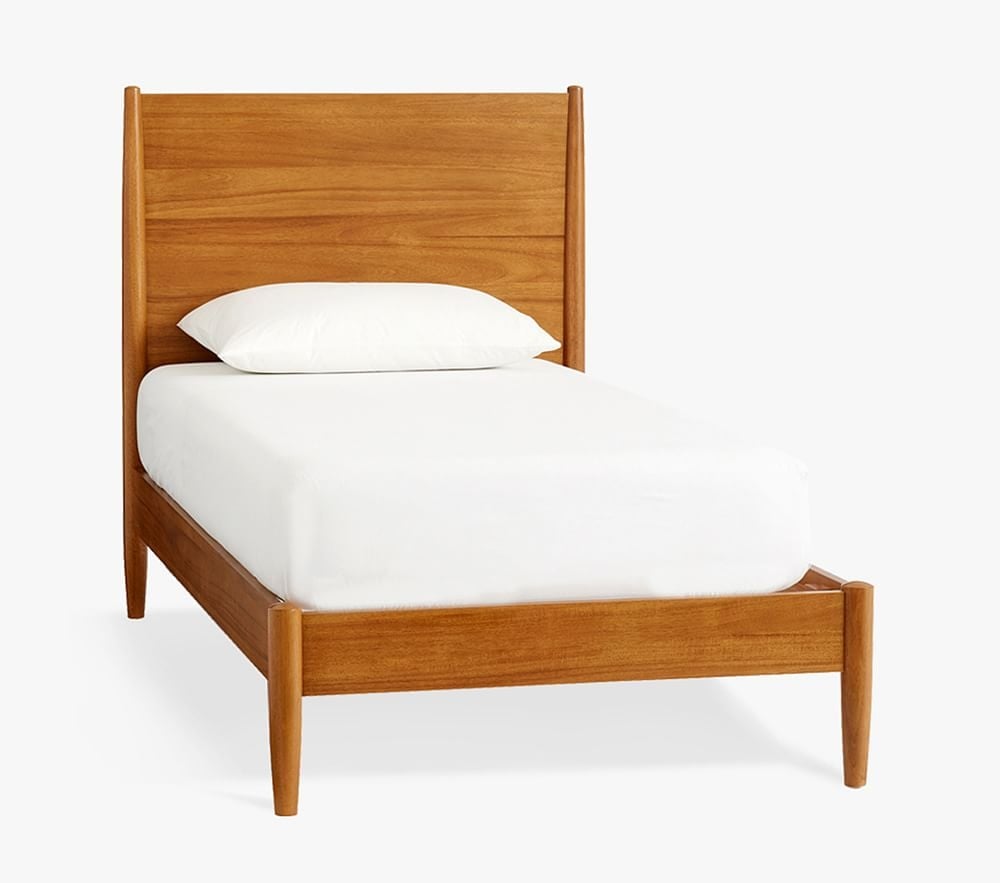 west elm x pbk Mid-Century Bed, Acorn, Twin, In-Home Delivery - Image 0