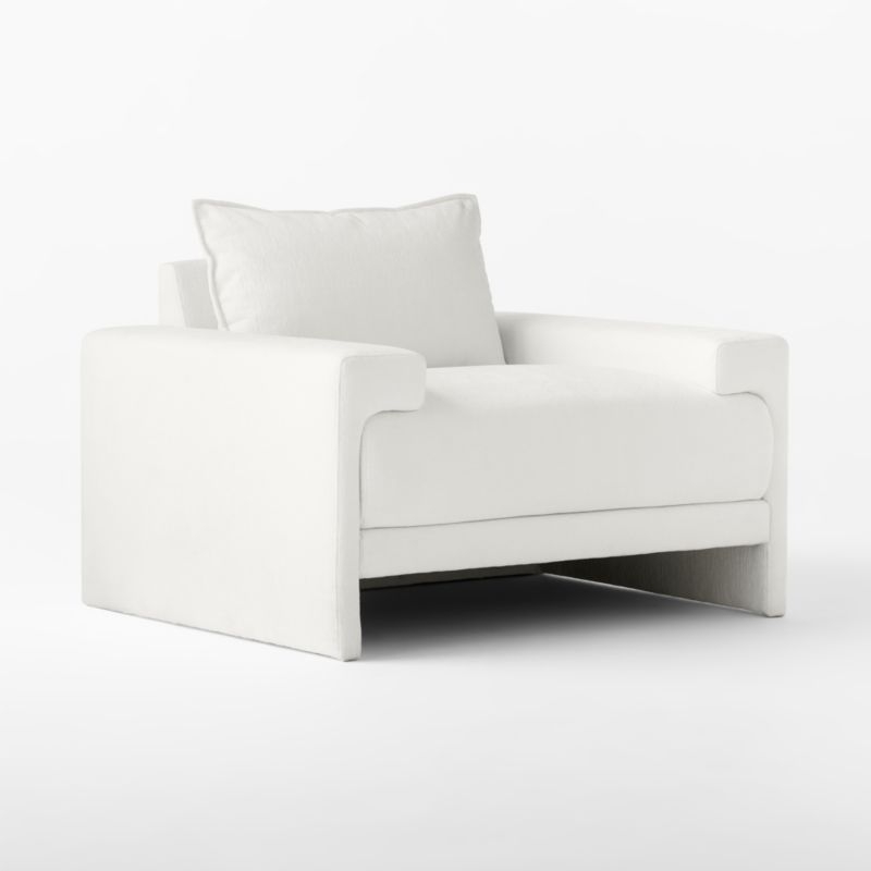 Camden White Lounge Chair - Image 2
