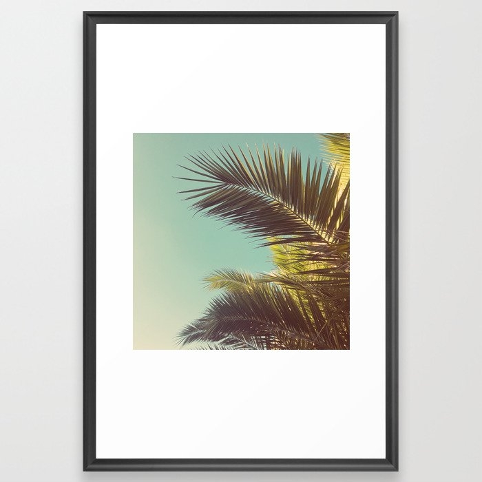 Autumn Palms Framed Art Print by Cassia Beck - Scoop Black - Large 24" x 36"-26x38 - Image 0