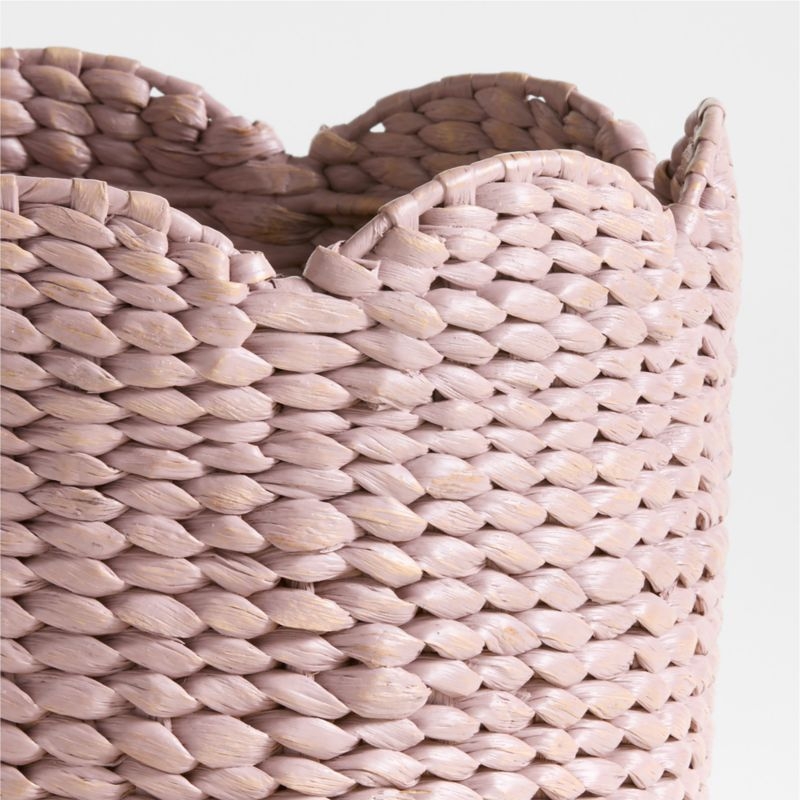 Bloom Lilac Woven Large Floor Storage Bin - Image 2