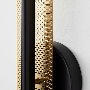 LED Perforated Sconce, Dark Bronze - Image 3