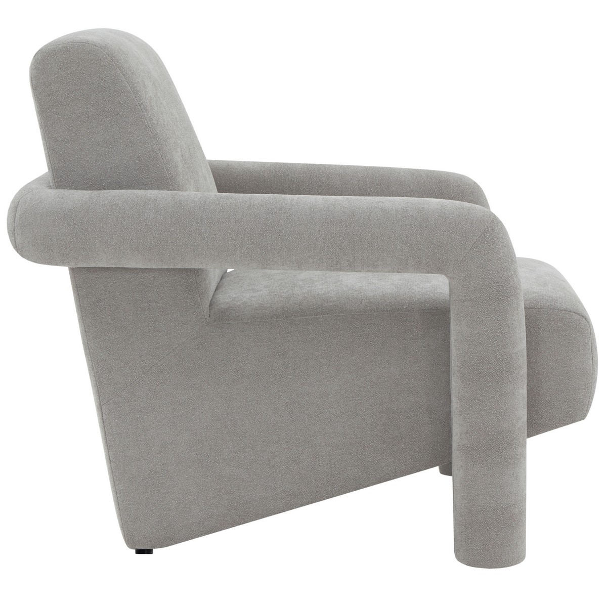 Faylin Boucle Accent Chair - Grey - Image 3