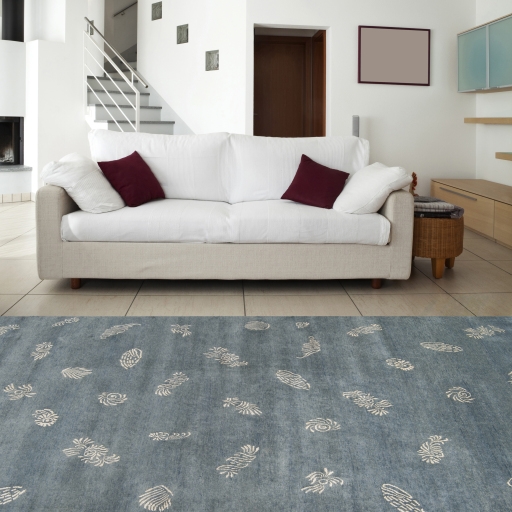 Sonora Green Indoor 5' x 8' Handmade Rug - Image 0
