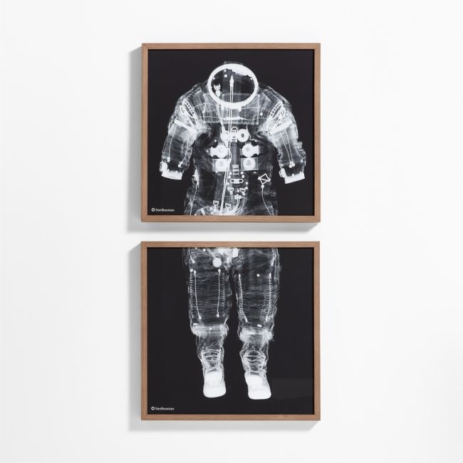 Smithsonian 2-Piece Apollo 14 Pressure Suit Framed Wall Art Print - Image 0